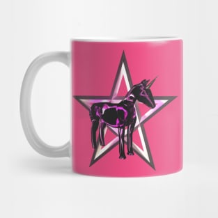 Heavy metal pink unicorn pony Mug